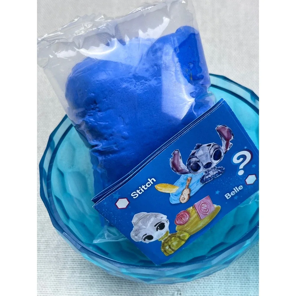 Disney Crystal Surprise Stitch Translucent Blue Mini Figure Surfboard Ukulele